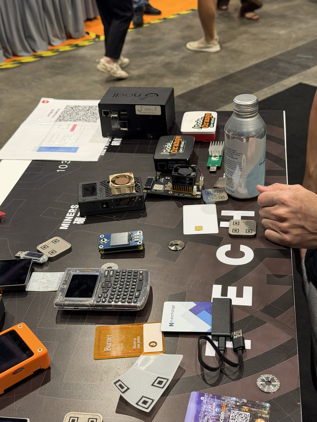 Code Orange builders learning with Bitcoin workshop hardware