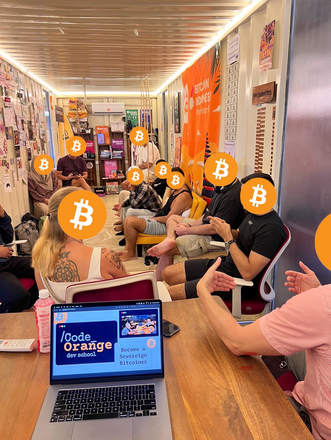 Community session at Bitcoin House Bali
